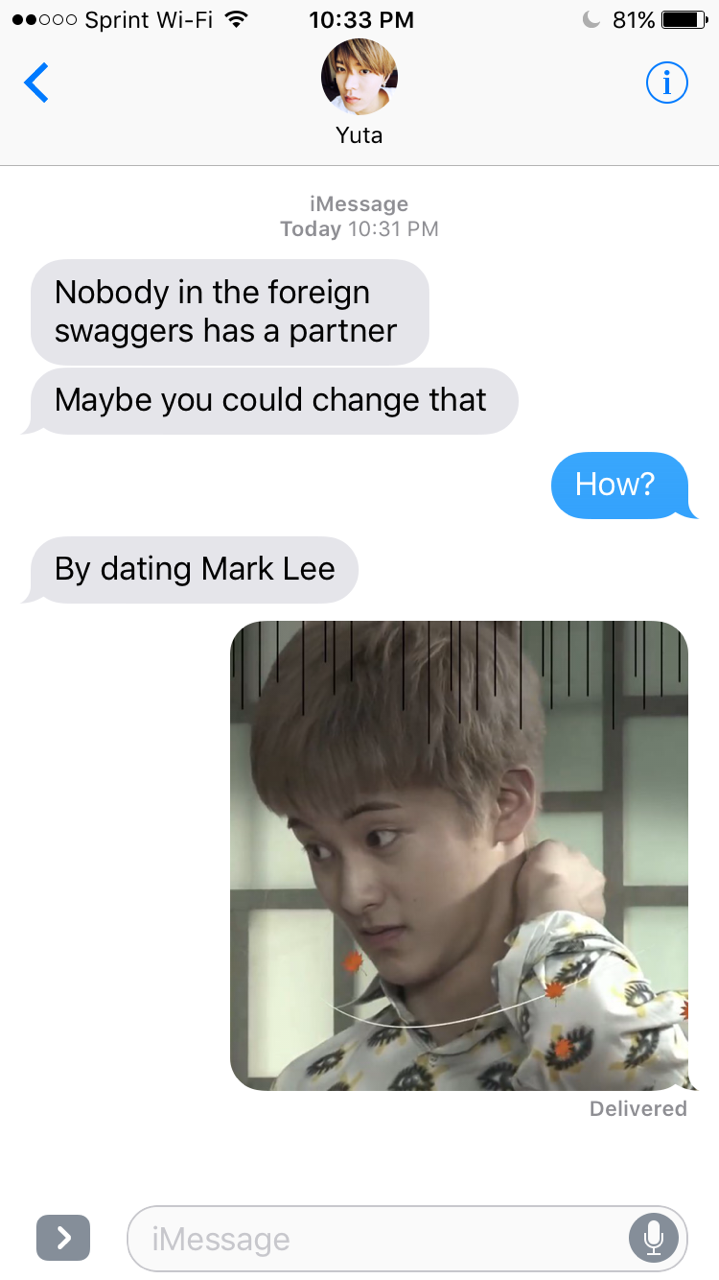 NCT 127 Trying To Convince You To Date Mark Some Texts