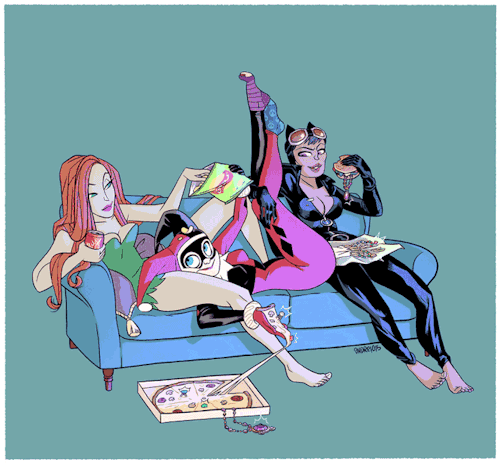comic-book-ladies - Gotham City Sirens by Andrea Torrejón