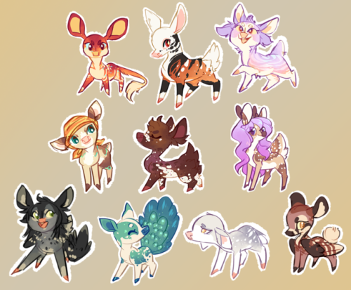 clovercoin - here is the entire sparkle deer set i own haha