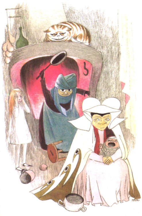 ohbender - Tove Jansson’s illustrations for Alice in Wonderland