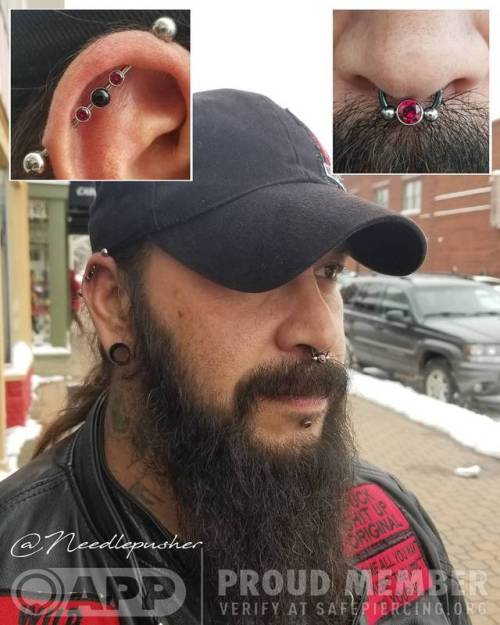 needle-pusher - Check out Anthony’s deep garnet, black onyx and...