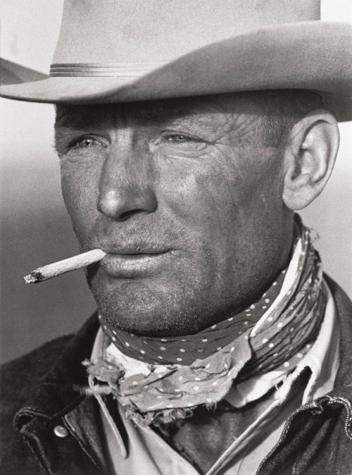 middleamerica - Portrait of Texas Cowboy Clarence Hailey Long,...