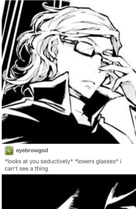 anime glasses meme | Tumblr