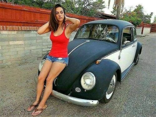 Mostly Black Volkswagen Beetles