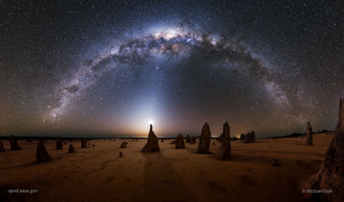 Milky Way over the Pinnacles in Australia. Image Credit - Michael...