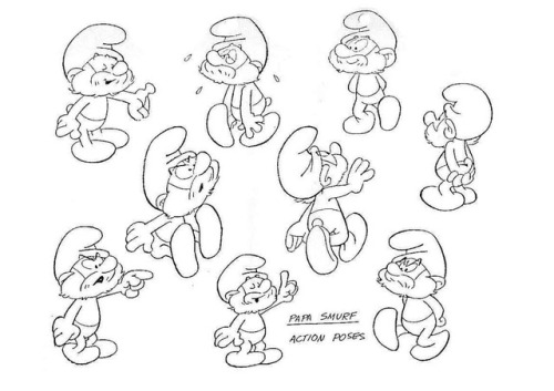 talesfromweirdland - Animation art from the 1980s The Smurfs...