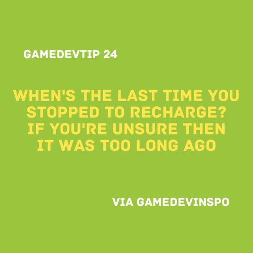 GAMEDEVTIP 25GAMEDEVTIP 25 by GameDevInspoWhen is the last...