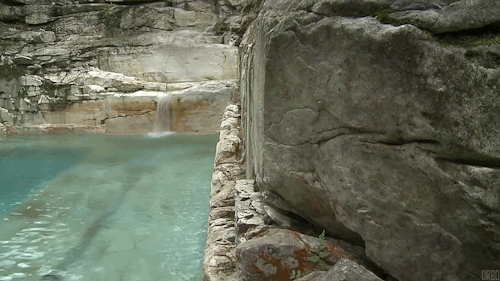 nonconcept - Quarry turned into luxury swimming pool. (Gifset...