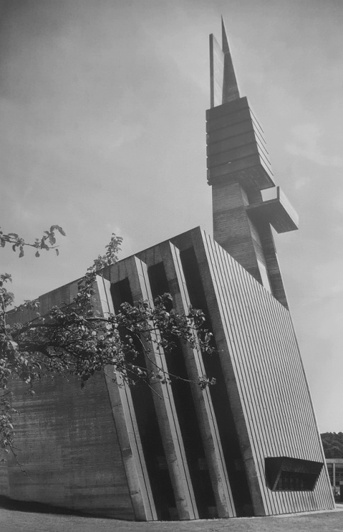 germanpostwarmodern - Versöhnungskirche (1965) in Leonberg,...