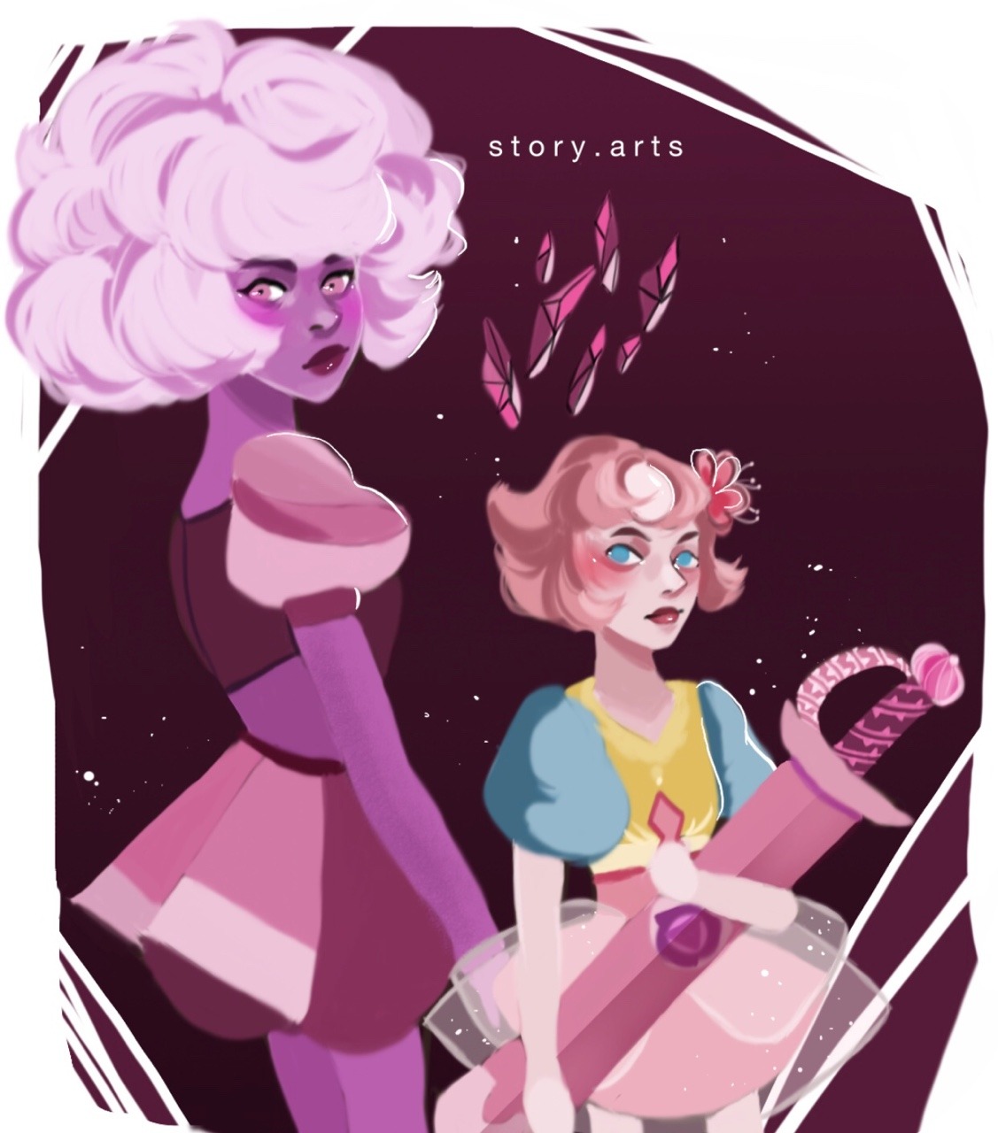 I’m late but I finally drew something for “A Single Pale Rose”