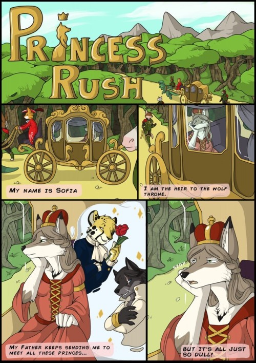 yiffcomicsblog - Yiff comic“Princess rush” part 1 by...