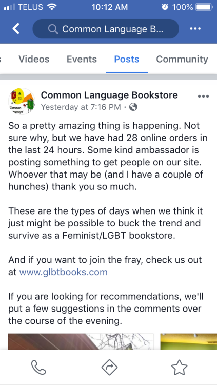 glumshoe:glumshoe:glumshoe:dadrielle:I saw a sad facebook post from the gay bookstore back...