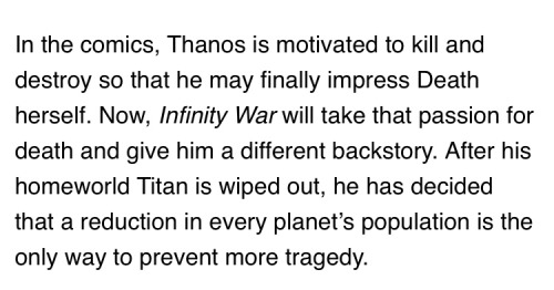 the-queen-of-thedas - jaynmalackson - proto-homo - proto-homo - I just read Thanos’s motivations in...