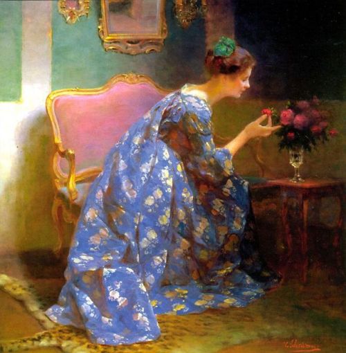 blue-storming - Viktor Schramm, A Perfect Scent, 1897