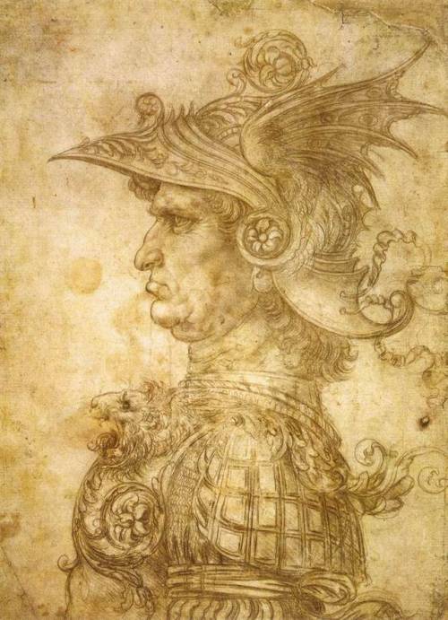 renaissance-art-blog:Profile of a warrior in helmet, 1472,...