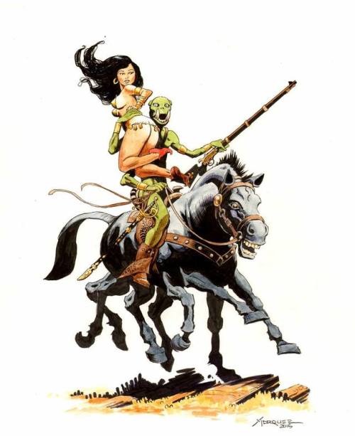 Modern Barsoom art from Don Marquez.  That’s one happy...