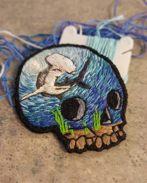 sosuperawesome - Embroidered Skull Patches, by Haley Dicken on...