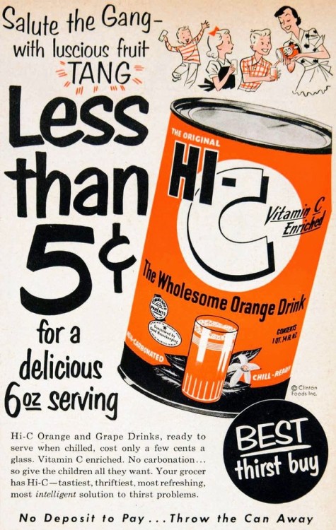 elza32358 - 1953 HI-C orange drink advertisement. No deposit to...