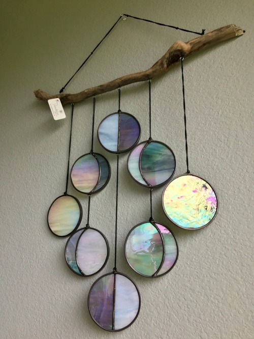 sosuperawesome - Stained Glass Moon Phase Wall Hangings and Moon...
