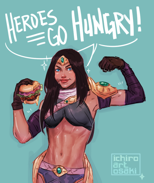 ichiro-artosaki - burgers are for hungry mercenaries! all those...