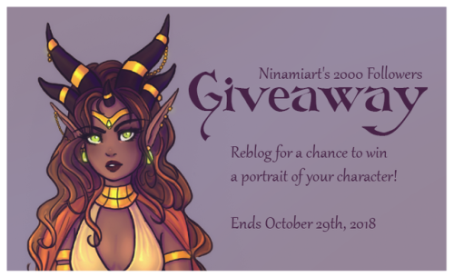 ninamiart:Giveaway time!Rules:-You need to be a follower. New...