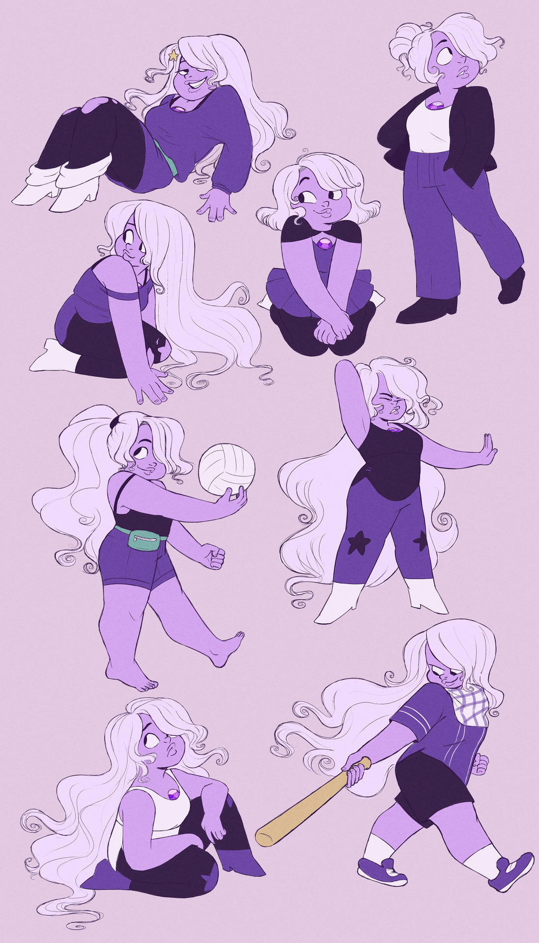 Oh Amethyst, you have so many looks