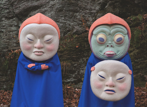 itscolossal - Towering Felt Masks and Costumes by Paolo Del Toro