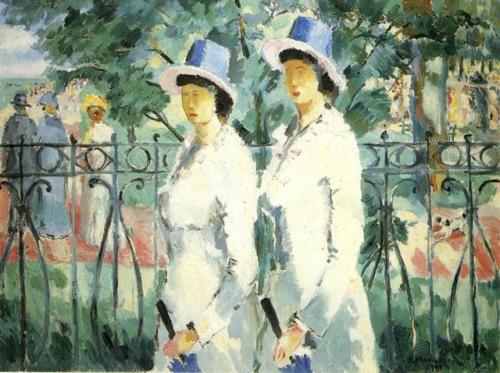 impressionism-art-blog:Sisters, 1910, Kazimir MalevichSize:...