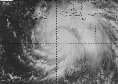 theweatherlab - Hurricane Matthew as of 10 - 15am Eastern. Most...