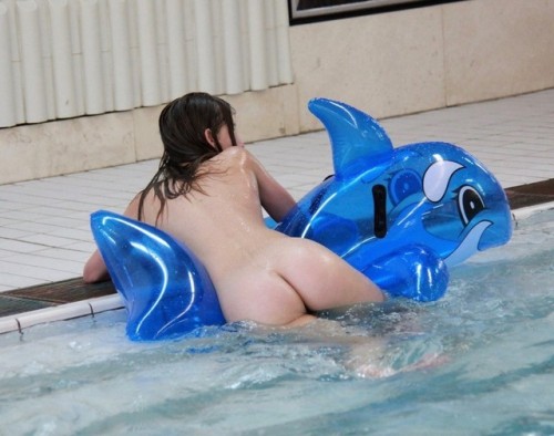birthdaysuited - Told you… Inflatable pool toys are not easy to...