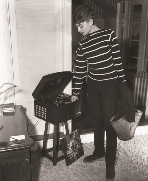 missingaudrey:Audrey Hepburn photographed at her apartment in...