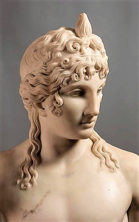 ganymedesrocks - Evocative Head Torso Statue of Antinous by...