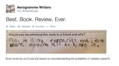 spoonful-of-mustard:Most honest book review ever.