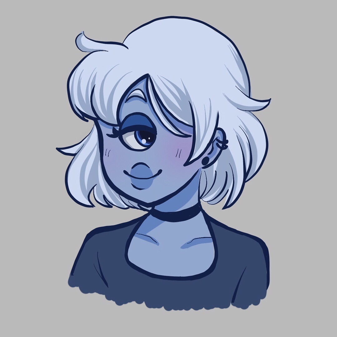 Shorthair!sapph sketch and in color.