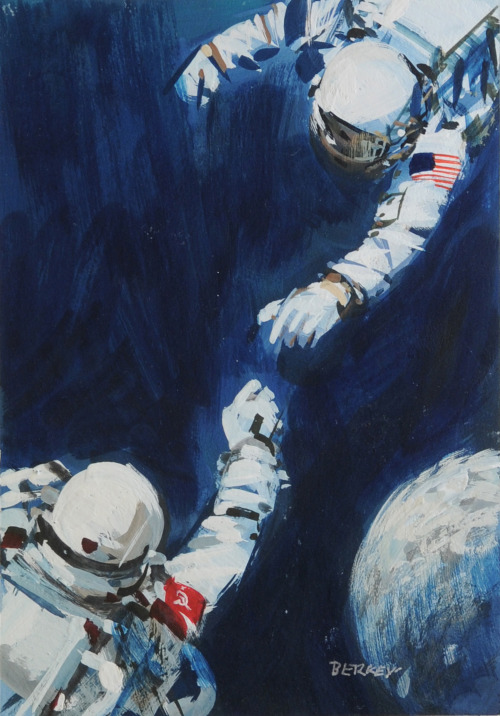 felixinclusis - moonzerotwo‌ -  Two Astronauts (preliminary sketch)...