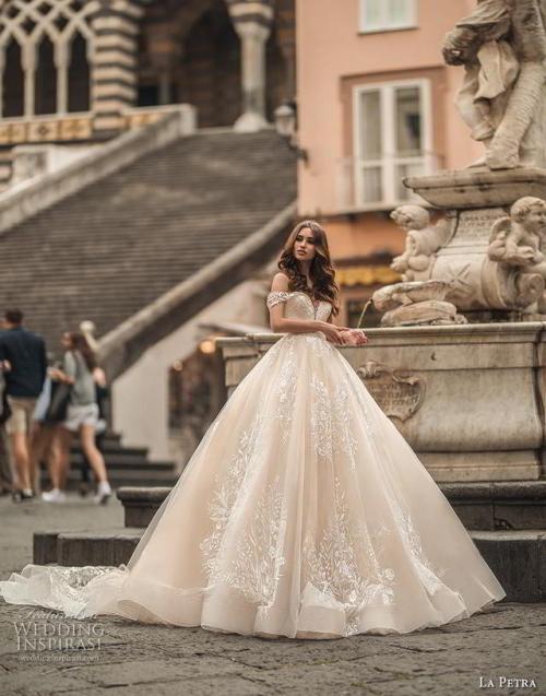 (via La Petra 2019 Wedding Dresses — “Amalfi” Bridal Collection...