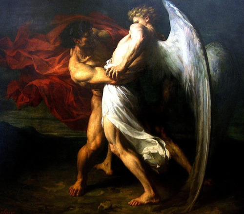 xaravaggio - Maurice Leloir, Jacob Wrestling the Angel