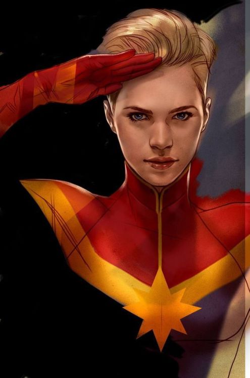 league-of-extraordinarycomics - Captain Marvel by Ben Oliver