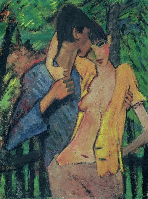 sakurabreeze - Lovers (the artist and Irene Altmann, 1919, Otto...