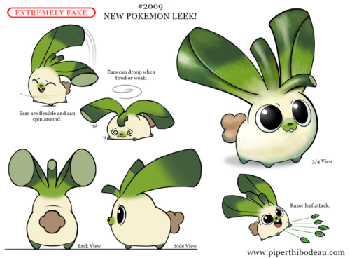 cryptid-creations - Daily Paint 2009# New Pokemon Leek!For...