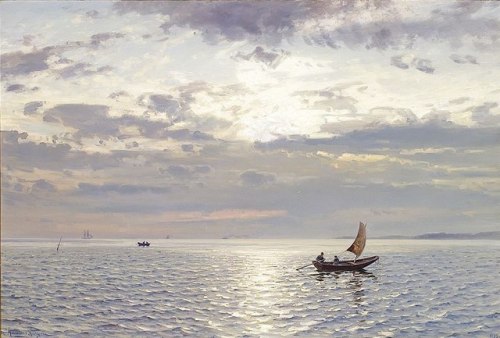 catonhottinroof - Amaldus Nielsen (1838-1932)From the Fjord,...