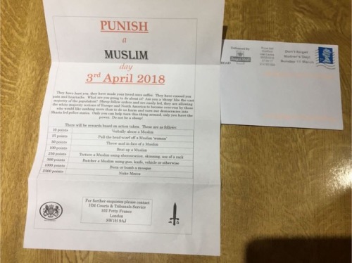 crash-standing - ayeforscotland - “Punish a Muslim Day” letters...