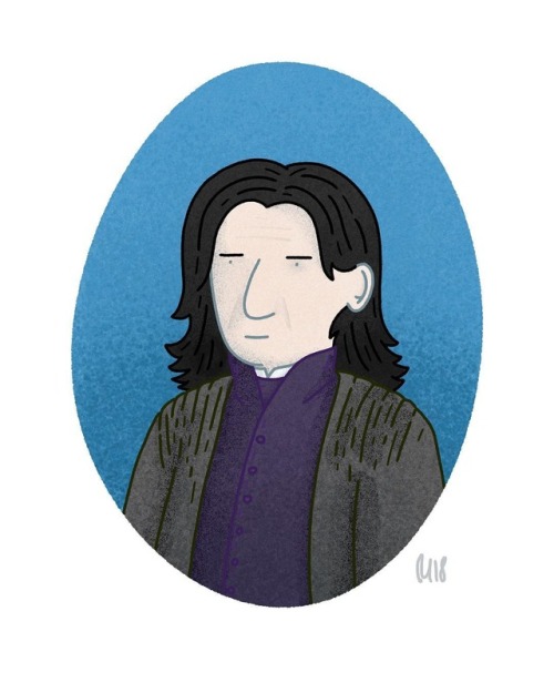 #portrait of Serverus Snape. My favourite Potter Professor....