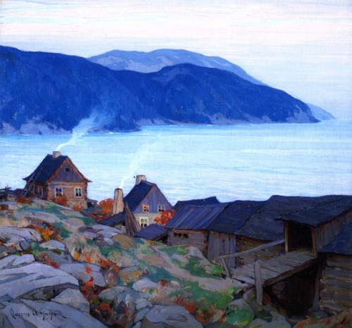 clarence-gagnon - Evening on the North Shore, 1924, Clarence...