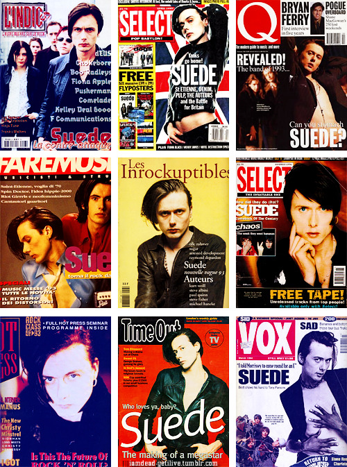 iamdead-yetilive - Suede + magazine covers