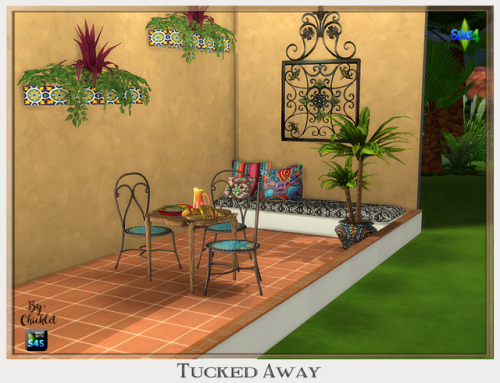 cherryblossomsimsforum - TS4 - Tucked away dining set by...