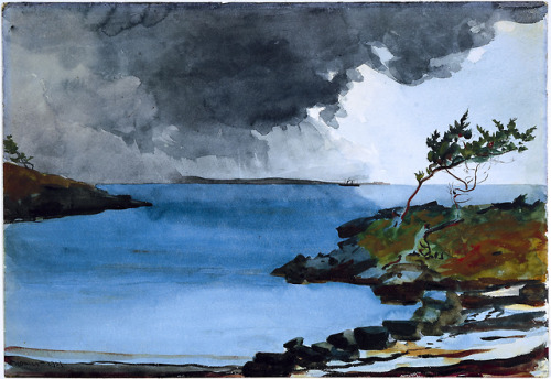 artist-homer:The coming storm, Winslow HomerMedium:...