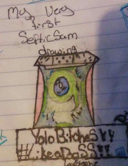This is my first septic Sam and I just wanted to post it somewhere @therealjacksepticeye I would...