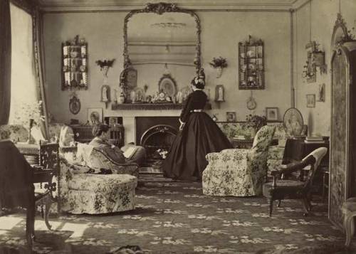 Viscountess Jocelyn, Interior of Room, circa 1862.