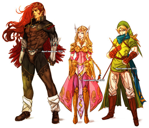 vhyrel:The Legend of Zelda concept art. Ganondorf, Princess...